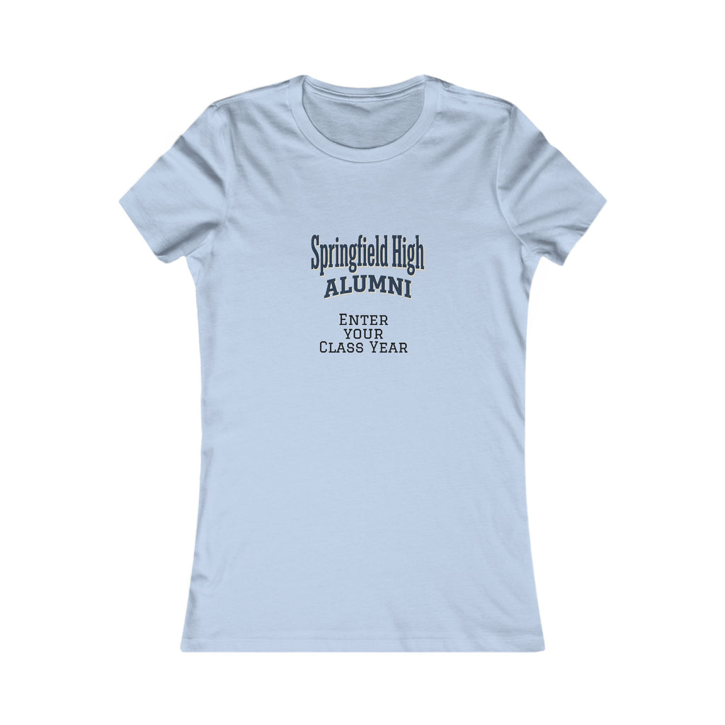 Springfield High Alumni Women's  Favorite Tee — Customizable Class Year
