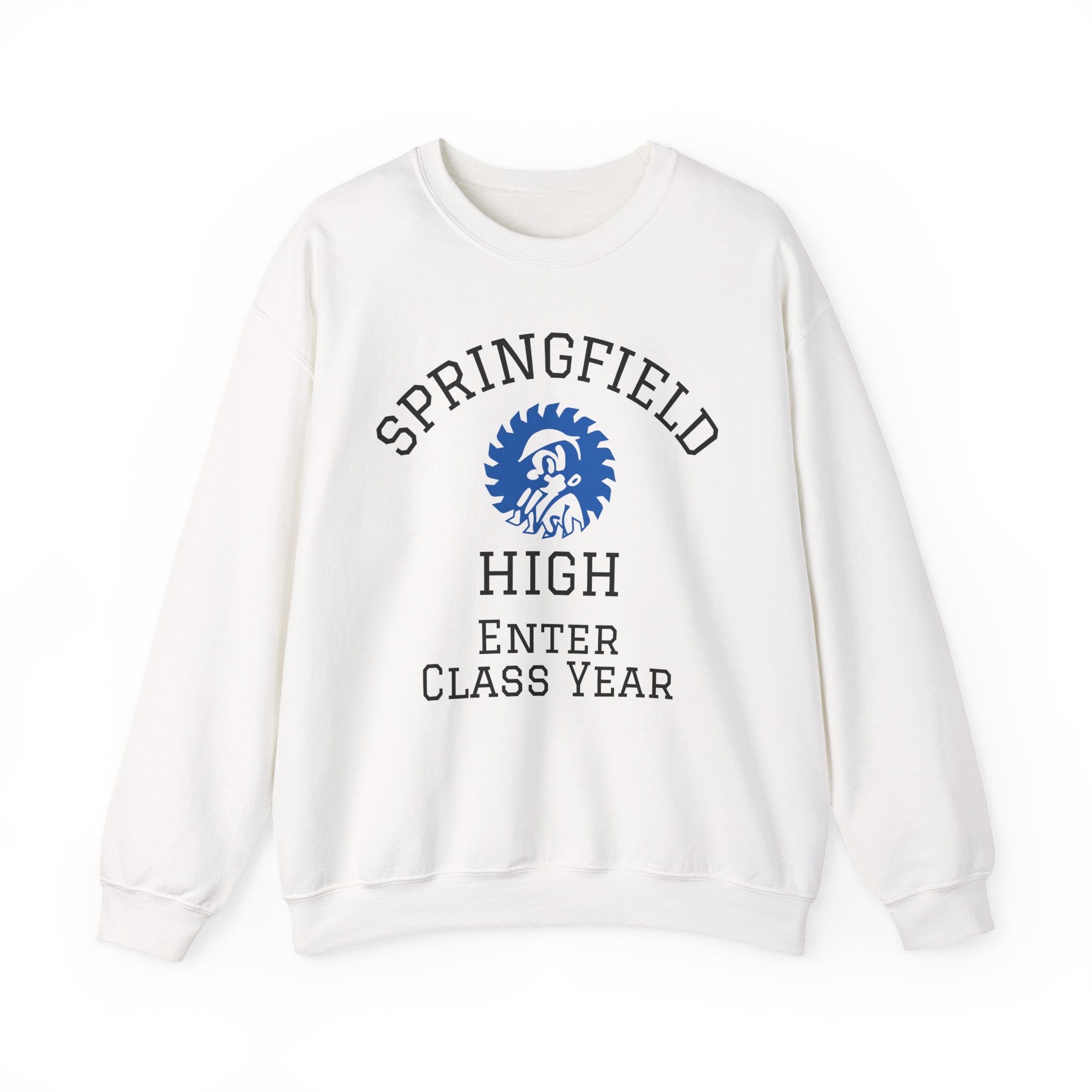 Springfield High Crewneck Sweatshirt — Custom School Spirit "Enter Class Year"