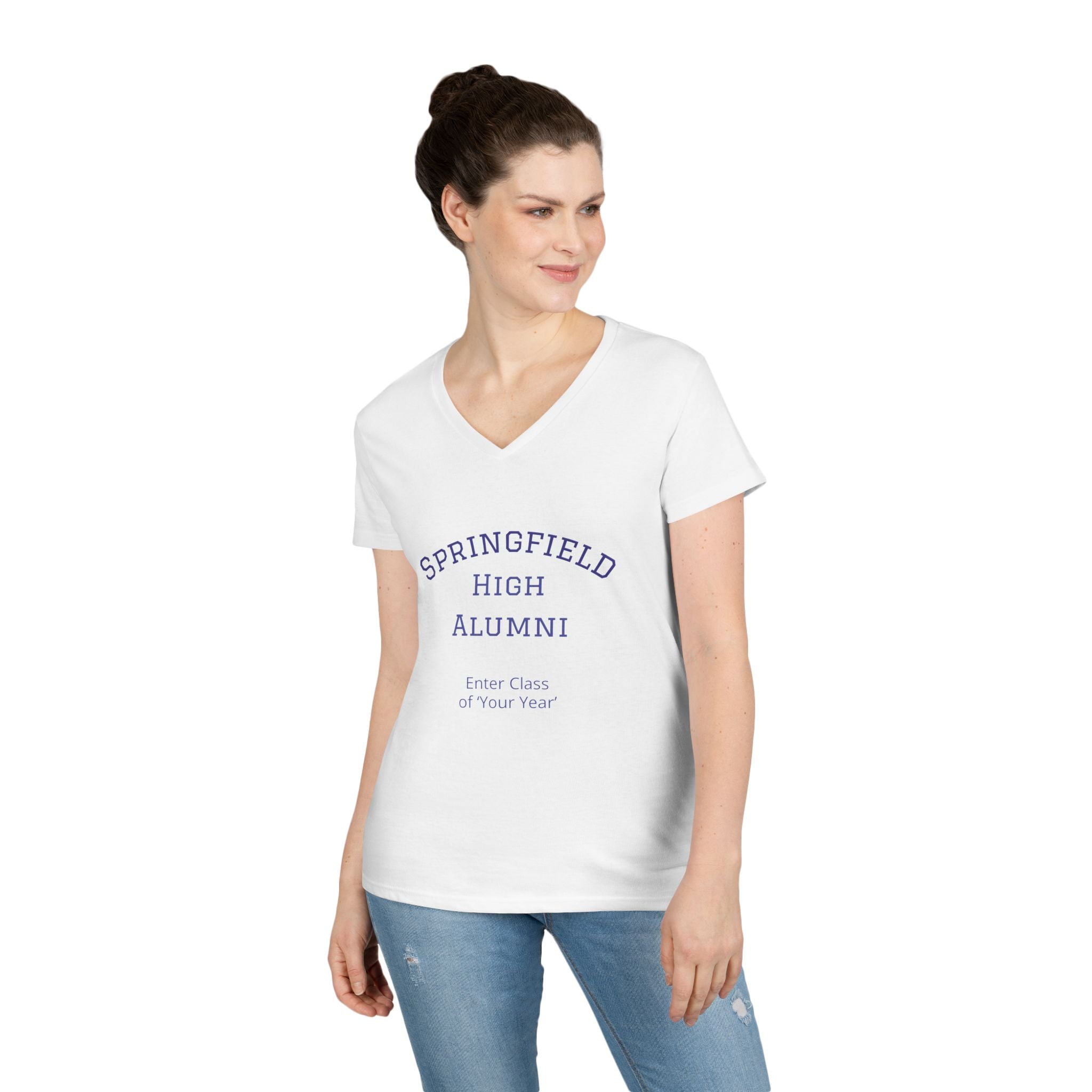Women’s Alumni T-Shirt —  V-Neck  (Customize your Class Year)