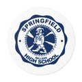 Springfield High School Millers Round Vinyl Sticker — School Logo Decal