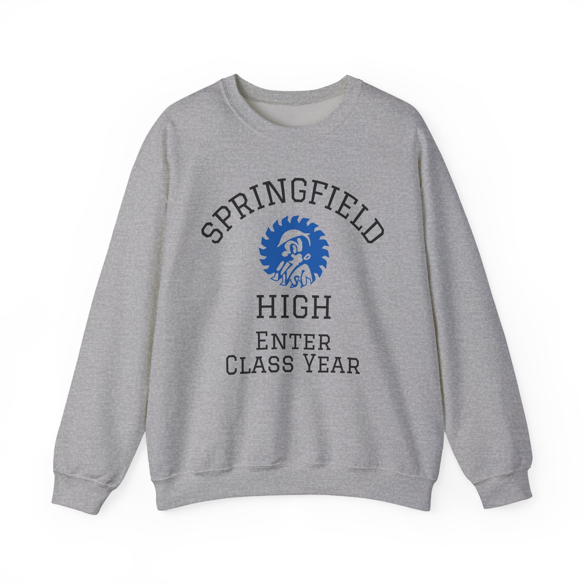 Springfield High Crewneck Sweatshirt — Custom School Spirit "Enter Class Year"