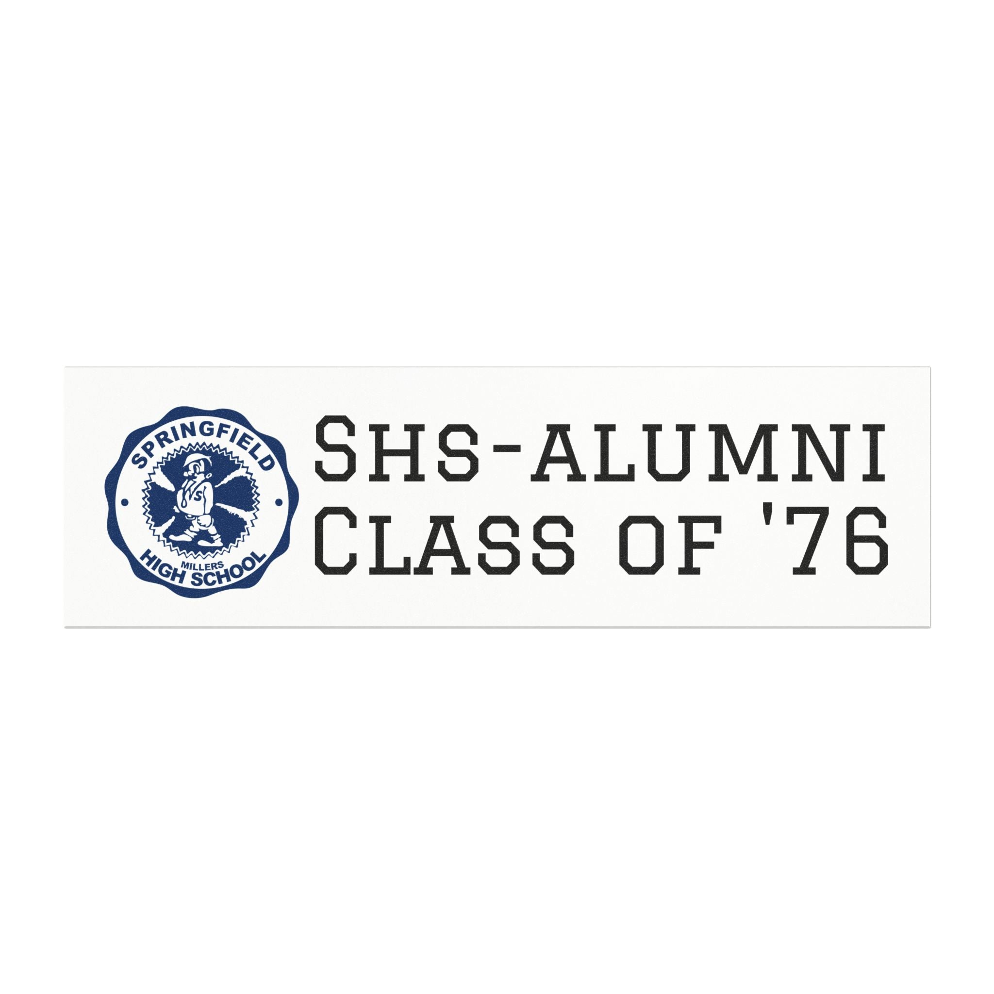 SHS-Alumni Class of '76 Car Magnet — Vintage High School Reunion Magnet
