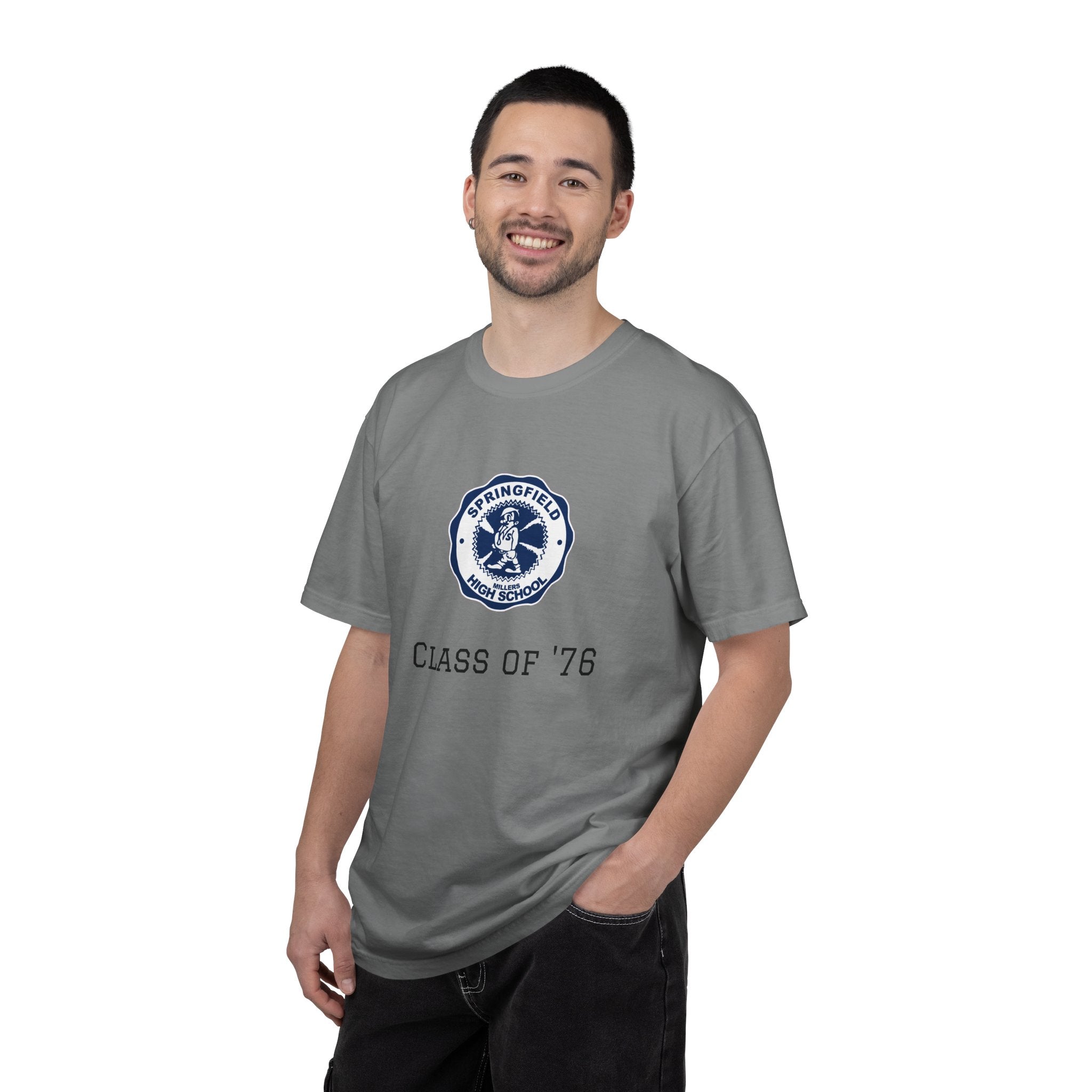 Class of '76 Reunion T-Shirt — Springfield High School Crest Alumni Tee