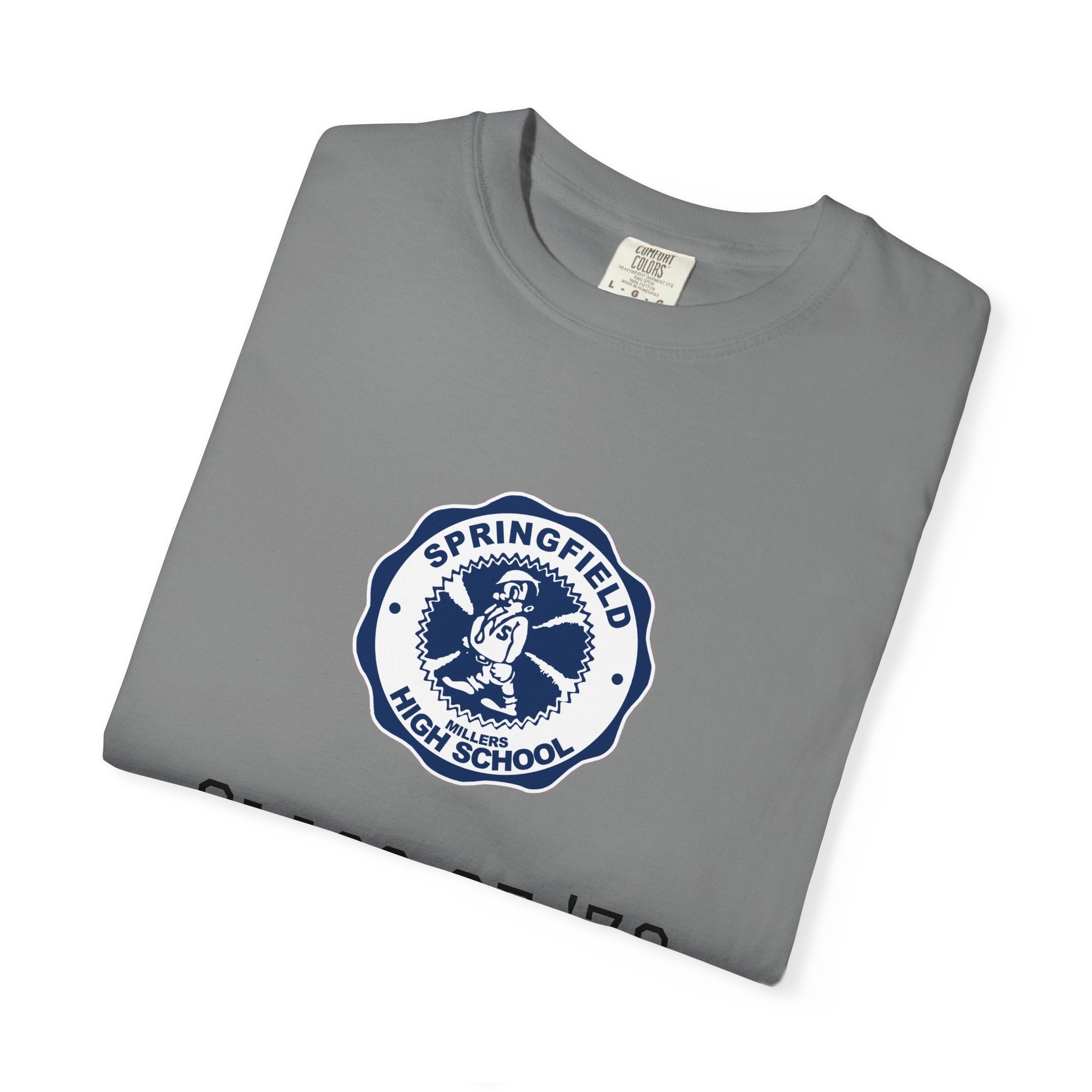 Class of '76 Reunion T-Shirt — Springfield High School Crest Alumni Tee