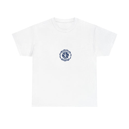 Miller Maltese Cross Pocket Tee - 'Courage & Service' White T-Shirt