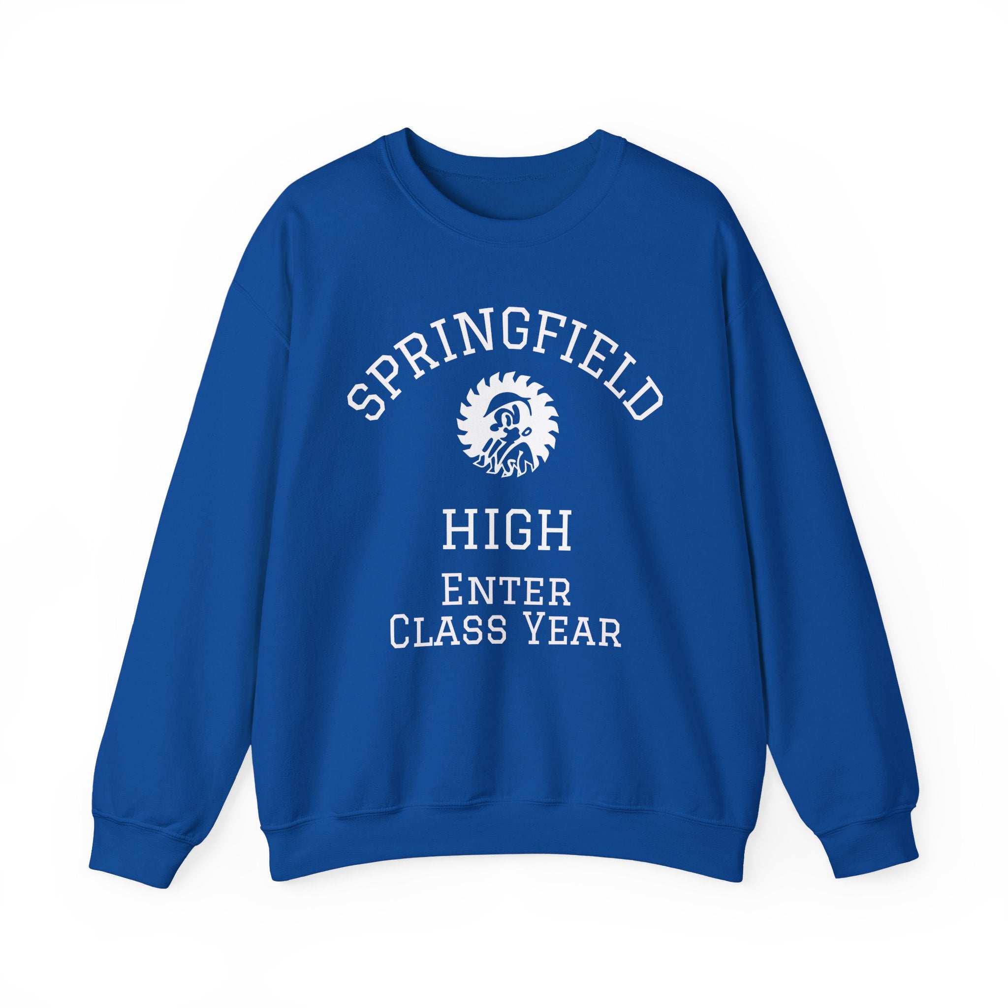 Springfield High Crewneck Sweatshirt — Custom School Spirit "Enter Class Year"