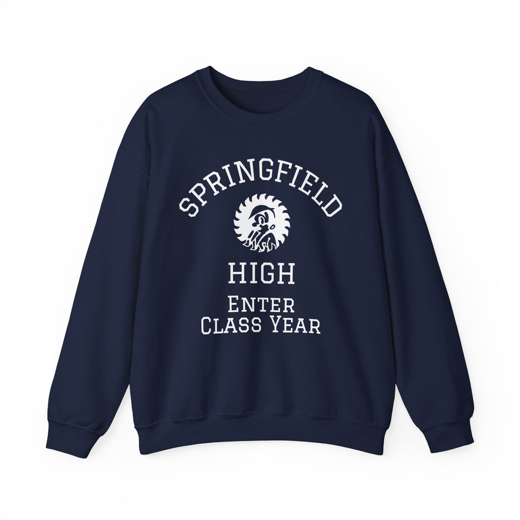 Springfield High Crewneck Sweatshirt — Custom School Spirit "Enter Class Year"