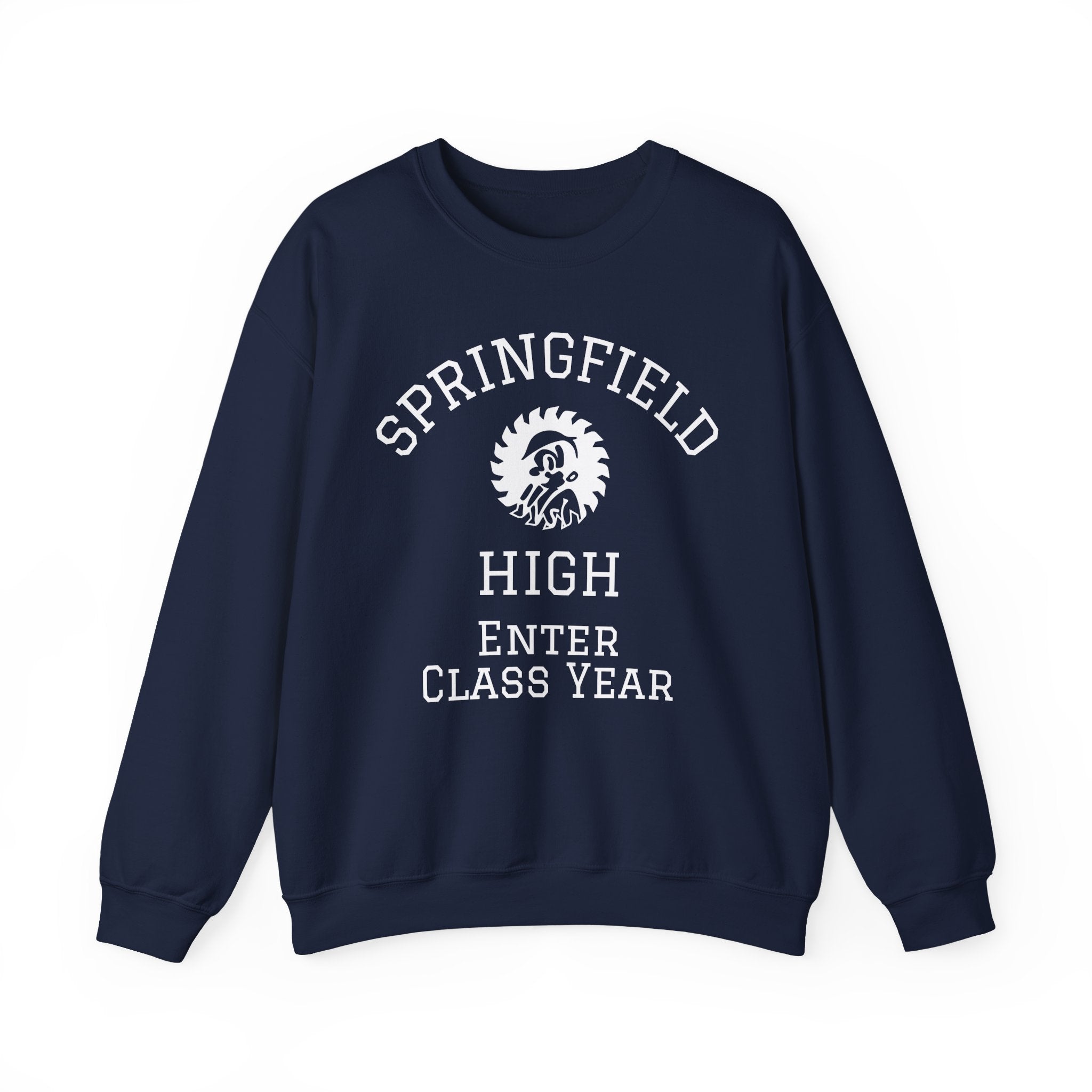 Springfield High Crewneck Sweatshirt — Custom School Spirit "Enter Class Year"