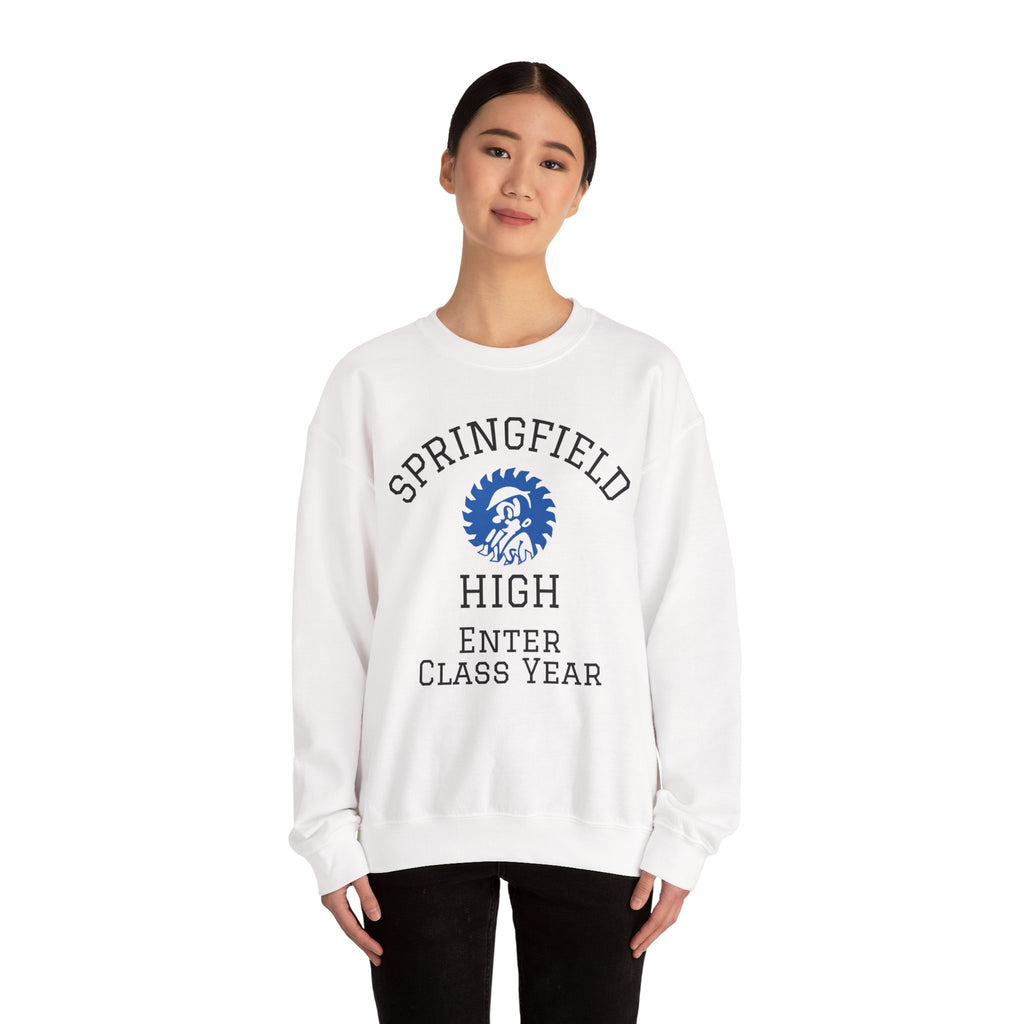 Springfield High Crewneck Sweatshirt — Custom School Spirit "Enter Class Year"